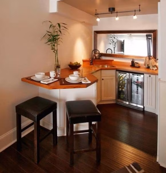 bếp nhỏ, thiết kế căn bếp, thiết kế phòng bếp