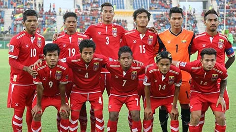 Tuyển Myanmar có thành tích tốt Asian Cup ở khu vực Đông Nam Á.