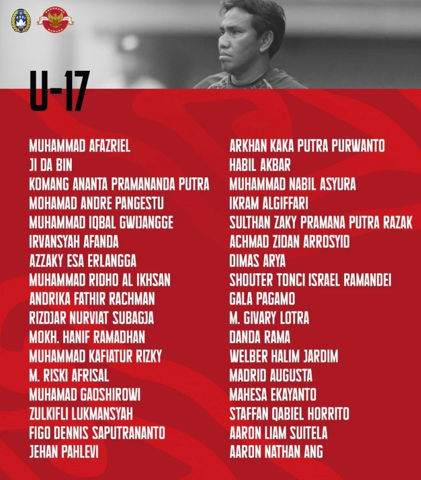 Danh sách dự U17 Indonesia dự U17 World Cup.