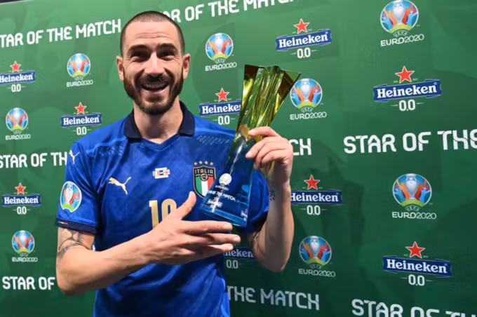 Trung vệ Bonucci vô địch Euro 2020 xứng đáng cùng tuyển Ý