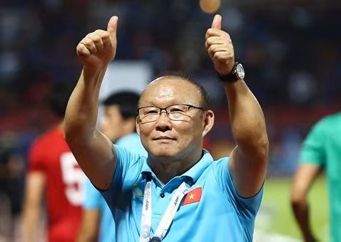 HLV Park Hang Seo gửi lời chúc may mắn tới tuyển nữ Việt Nam ở World Cup 2023.