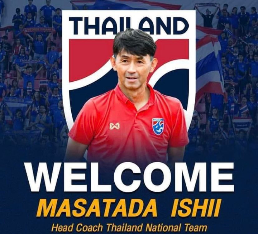 Ông Masatada Ishii trở thành tân huấn luyện viên trưởng đội tuyển Thái Lan. Ông Masatada Ishii trở thành tân huấn luyện viên trưởng đội tuyển Thái Lan.