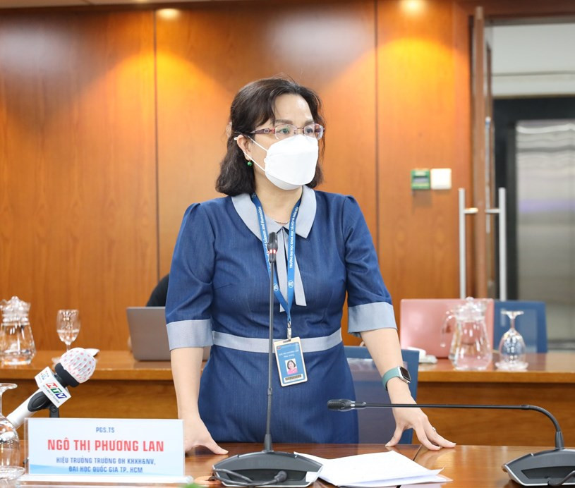 PGS.TS Ngô Thị Phương Lan - Hiệu trưởng trường Đại học Khoa học xã hội và nhân văn, Đại học Quốc gia TP Hồ Chí Minh. Ảnh: TTBC TP Hồ Chí Minh. PGS.TS Ngô Thị Phương Lan - Hiệu trưởng trường Đại học KHXH&NV, Đại học Quốc gia TPHCM