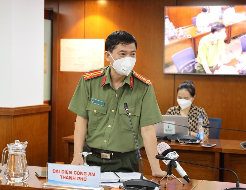 Thượng tá Lê Mạnh Hà – Phó Trưởng Phòng Tham mưu, Công an TP Hồ Chí Minh. Ảnh: TTBC TP Hồ Chí Minh. Thượng tá Lê Mạnh Hà – Phó Trưởng Phòng Tham mưu, Công an TP