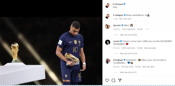 Mbappe quyết tâm trở lại mạnh mẽ sau World Cup 2022.