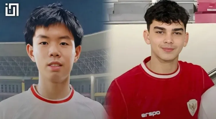 Mathew Baker và Lucas Raphael tranh tài tại giải Đông Nam Á trong màu áo U16 Indonesia.