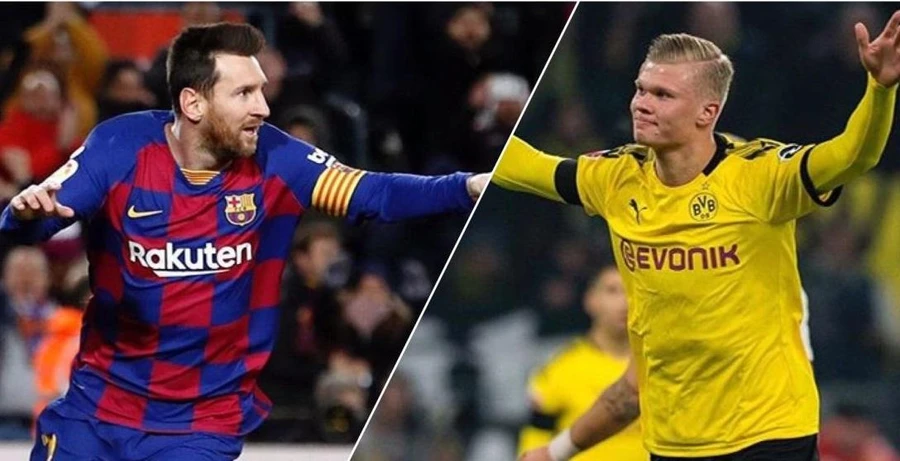 Haaland được kỳ vọng sẽ bằng kỷ lục ghi bàn của Messi và Ronaldo.