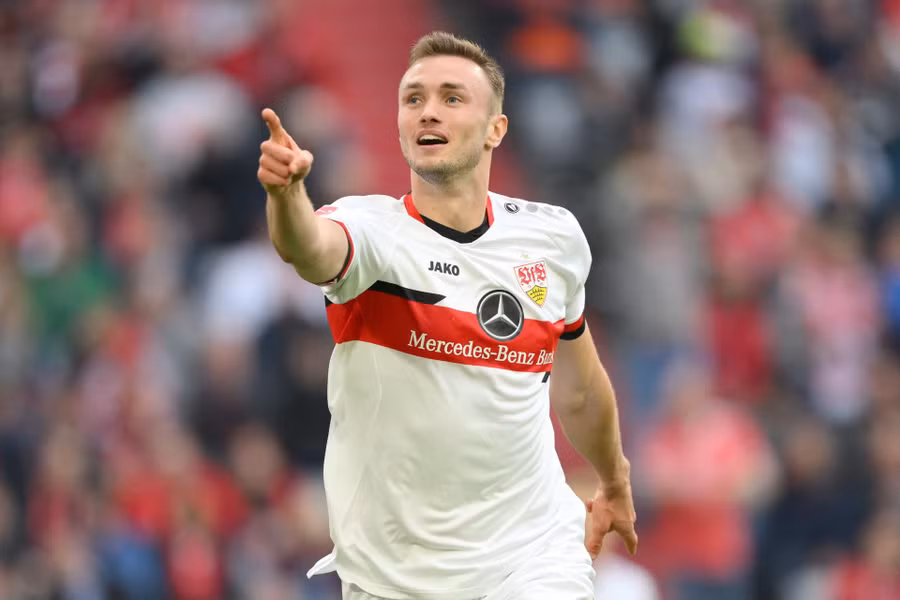 Sasa Kalajdzic của Stuttgart nhận được sự quan tâm đặc biệt của MU.