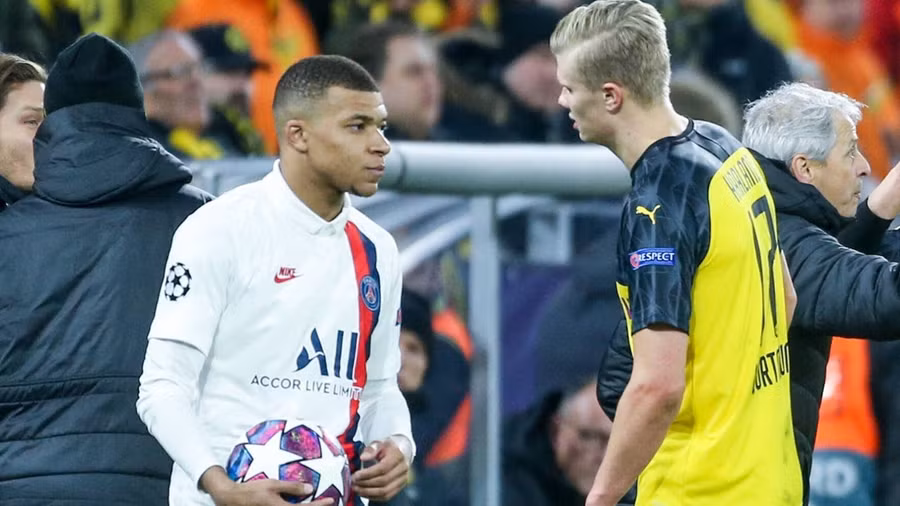 Mbappe và Haaland lọt vào mắt xanh của Real Madrid.