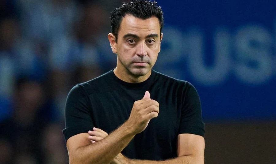 HLV Xavi thất vọng khi đội nhà không thể thắng Inter Milan.