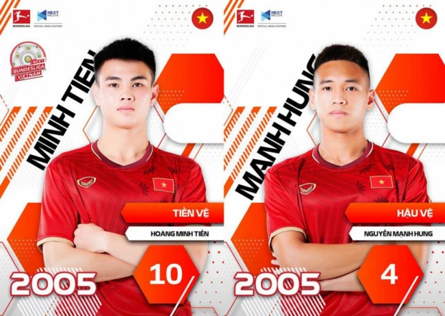 2 cầu U17 Việt Nam được giữ lại tập huấn tại Đức.