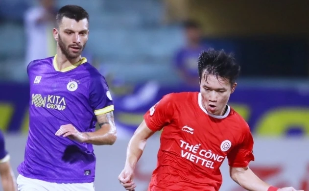 Hoàng Đức góp công giúp Thể Công - Viettel hạ Hà Nội FC ở vòng 17 V-League.