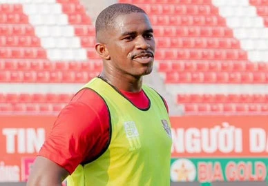 Almeida tỏ ra hòa nhập nhanh với lối chơi của Hải Phòng FC.