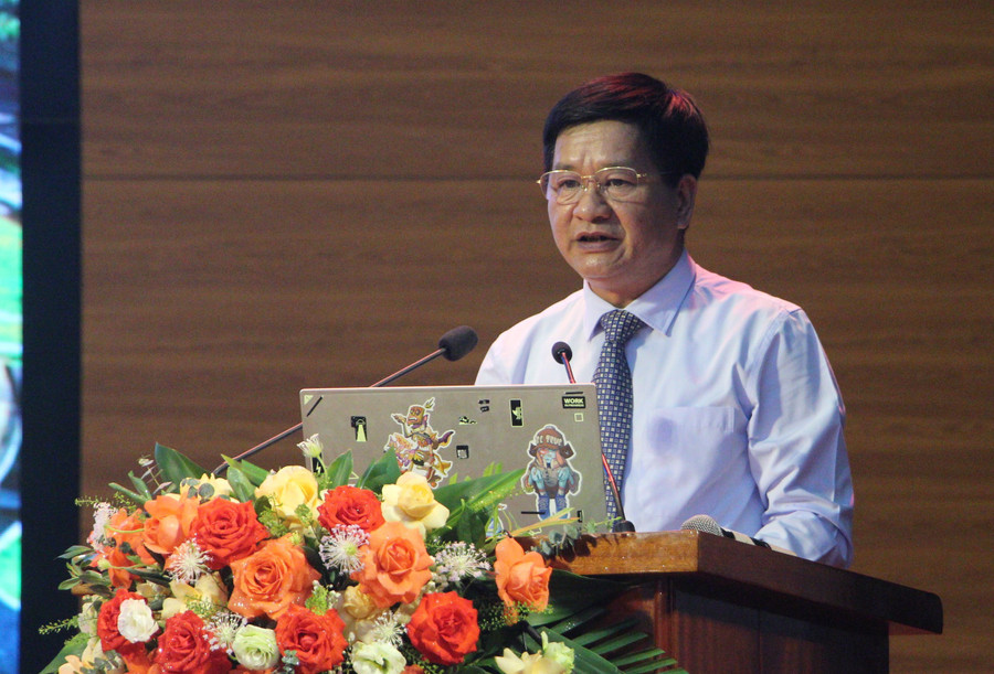 Ông Lê Thành Đô - Chủ tịch UBND tỉnh Điện Biên phát biểu tại ngày hội. img-2710.jpg