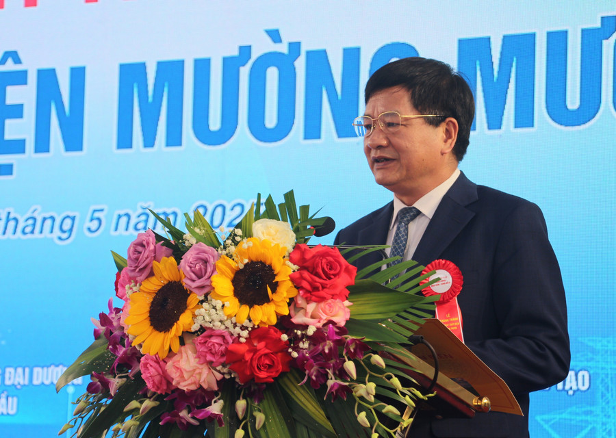 Ông Lê Thành Đô phát biểu tại buổi lễ. thuy-dien-2.jpg