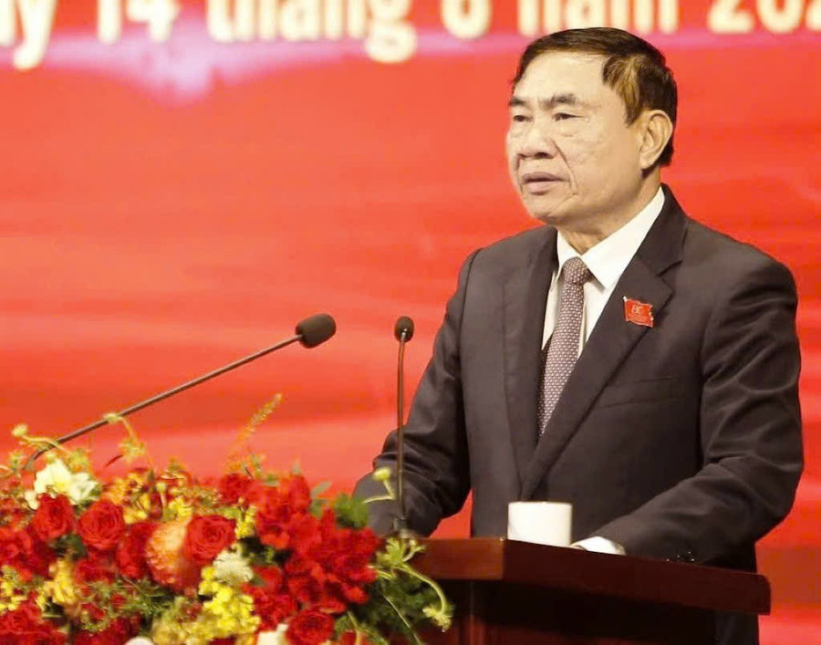Ông Trần Quốc Cường, Bí thư Tỉnh uỷ phát biểu tại buổi lễ. gen-n-z6905838089488-c26678bad15f204cf16cfd3c22f4c674.jpg