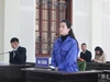 Bị cáo Nguyễn Thị Kiều Nga tại phiên tòa sơ thẩm.