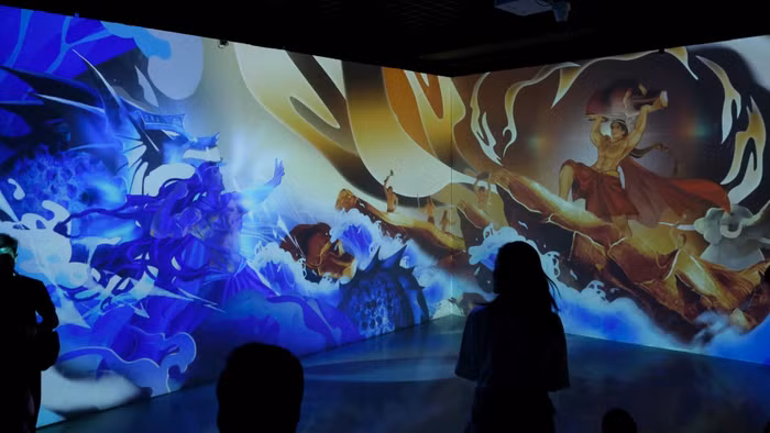 Dự án “Kỳ mộng dân gian” do nhóm sinh viên Học viện Báo chí và Tuyên truyền phối hợp với X Space Immersive thực hiện - Ảnh: BTC.