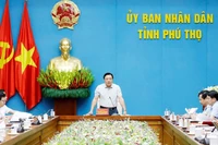 Ông Nguyễn Huy Ngọc, Phó Chủ tịch UBND tỉnh Phú Thọ phát biểu tại buổi làm việc với Sở Y tế.