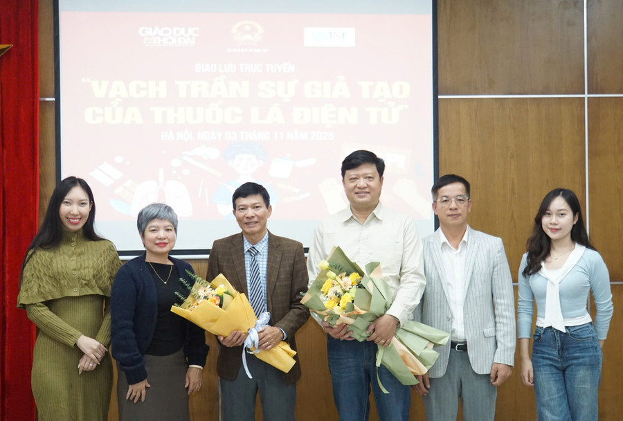 Giao lưu trực tuyến: 'Vạch trần sự giả tạo của thuốc lá điện tử' 