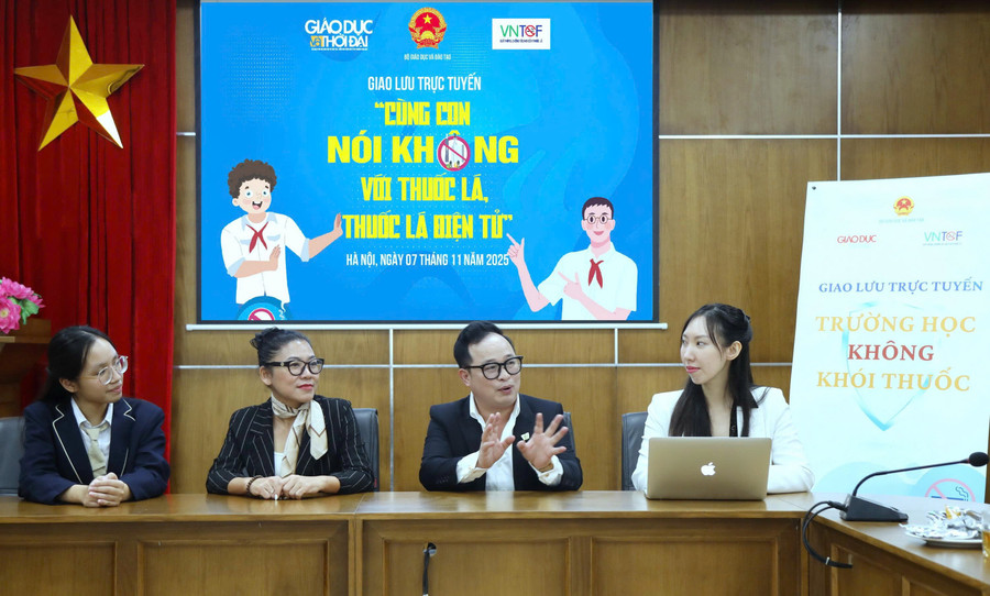 Giao lưu trực tuyến: Cùng con nói không với thuốc lá, thuốc lá điện tử