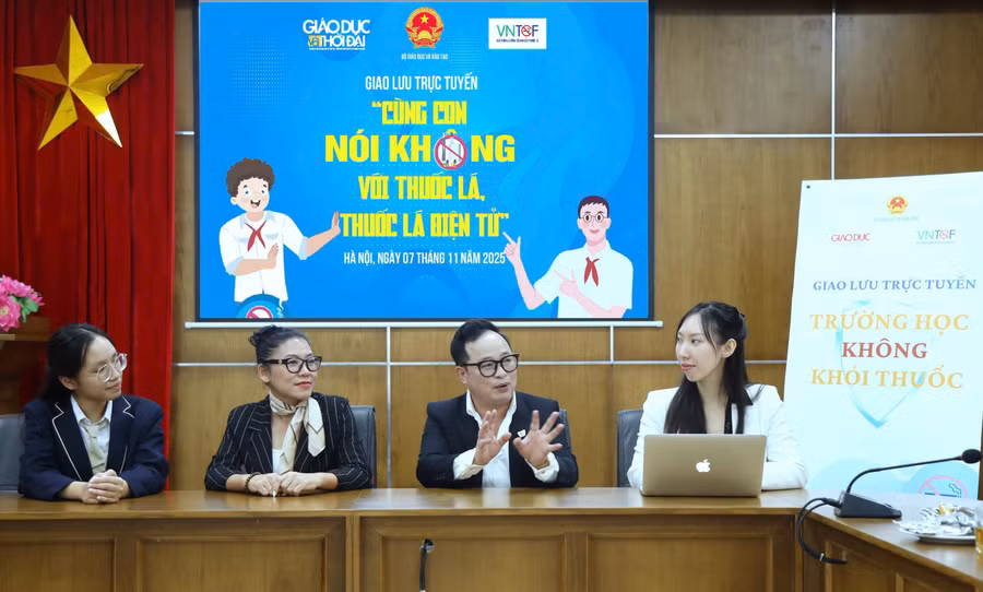 Giao lưu trực tuyến: Cùng con nói không với thuốc lá, thuốc lá điện tử