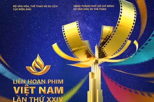Poster của Liên hoan Phim Việt Nam lần thứ XXIV. Ảnh: BTC