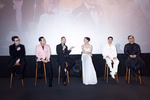 Nhạc sĩ Nguyễn Hải Phong chia sẻ về quá trình sáng tác ca khúc chủ đề tại buổi họp báo. Ảnh: BTC