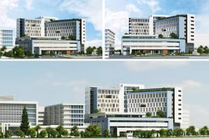 Phối cảnh dự án Trung tâm chăm sóc, khám và điều trị chất lượng cao cho cán bộ. Ảnh: BVCC