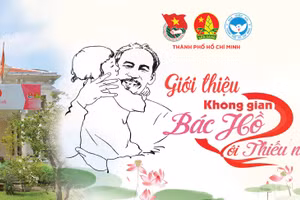 Mã QR của không gian "Bác Hồ với Thiếu nhi" trực tuyến. Ảnh: Nhà Thiếu nhi TPHCM.