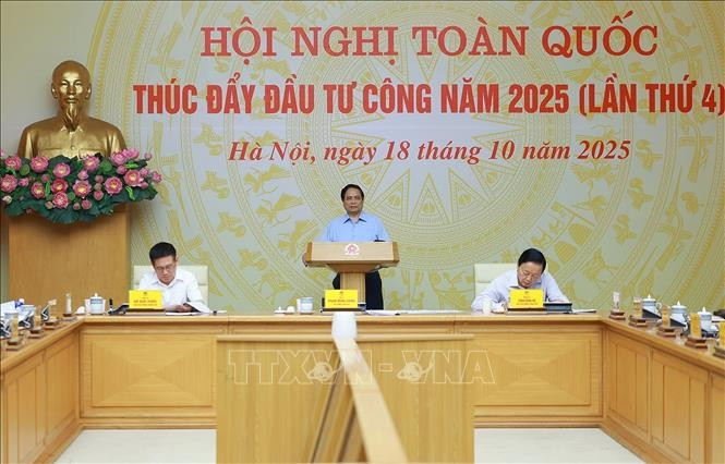 Thủ tướng Phạm Minh Chính chủ trì Hội nghị. Ảnh: Dương Giang/TTXVN Thủ tướng Phạm Minh Chính chủ trì Hội nghị. Ảnh: Dương Giang/TTXVN