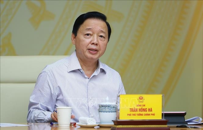 Phó Thủ tướng Trần Hồng Hà phát biểu tại Hội nghị. Ảnh: Dương Giang/TTXVN Phó Thủ tướng Trần Hồng Hà phát biểu tại Hội nghị. Ảnh: Dương Giang/TTXVN