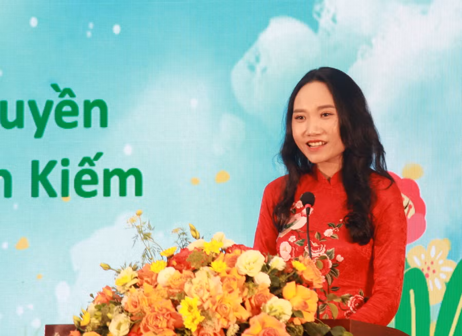 Cô Nguyễn Ngọc Huyền - Giáo viên trường tiểu học Trần Quốc Toản (quận Hoàn Kiếm).