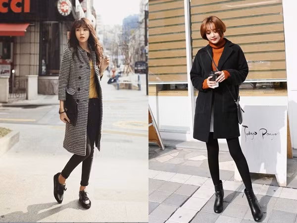 Áo khoác dạ và quần legging là cách phối đồ cơ bản nhất được các quý cô yêu thích thời trang áp dụng rất nhiều trong tiết trời mùa xuân này Áo khoác dạ và quần legging là cách phối đồ cơ bản nhất được các quý cô yêu thích thời trang áp dụng rất nhiều trong tiết trời mùa xuân này