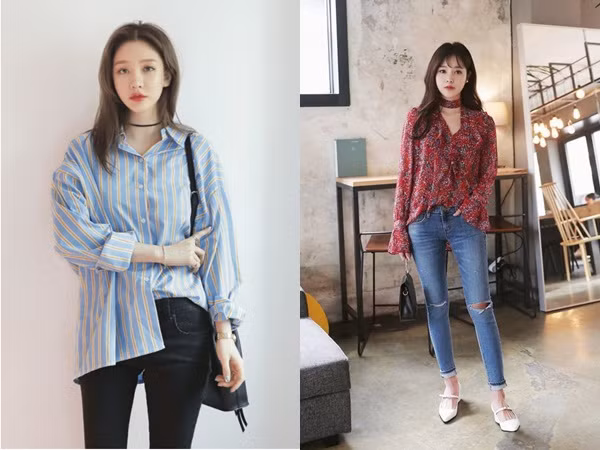 Sơ mi và quần jeans luôn là bộ đôi cơ bản chẳng bao giờ lỗi mốt và có thể diện trong mọi hoàn cảnh