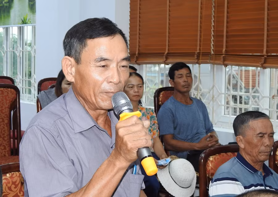 Ông Bùi Văn Thoảng, khu Đồng Mát, phường Tân An.