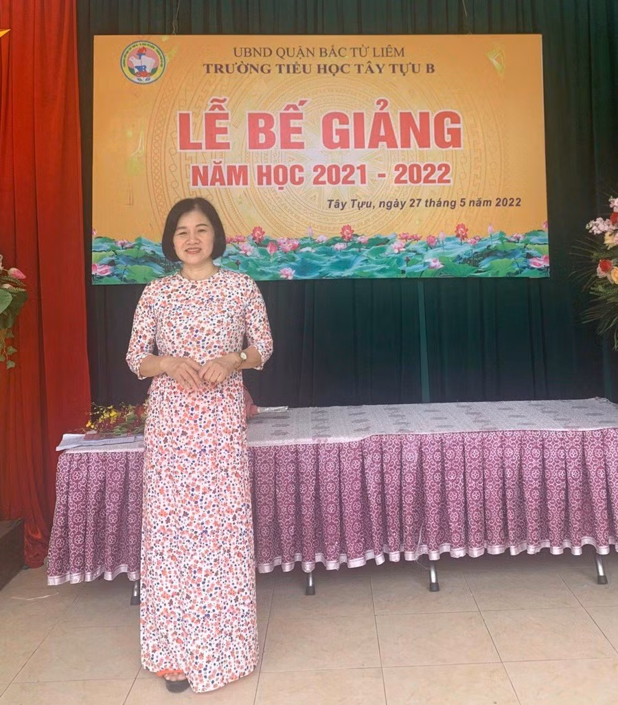 Cô Vương Tuyết Băng – tấm gương sáng ở Trường Tiểu học Tây Tựu B.