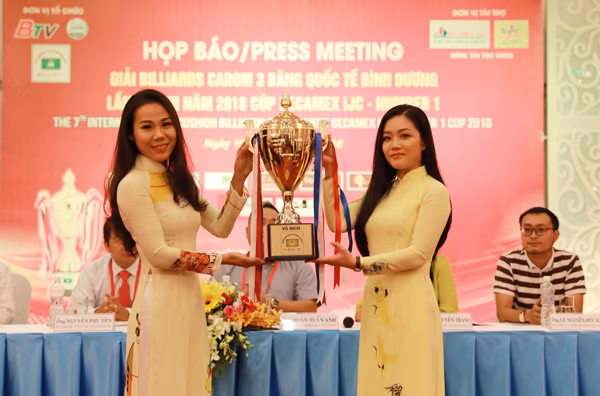 Cup vô địch giải Billiards Carom 3 băng quốc tế Bình Dương lần thứ VII
