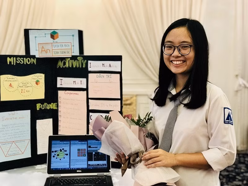 Bảng thành tích “khủng” của cô gái vàng toán học Việt Nam