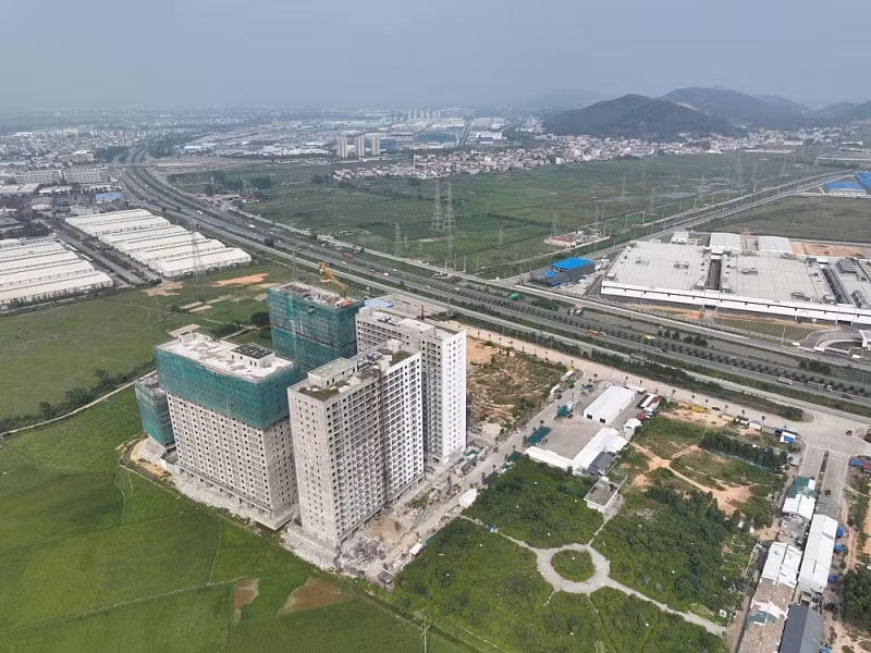 Dự án nhà ở xã hội dành cho công nhân tại Khu đô thị mới thị trấn Nếnh, huyện Việt Yên.