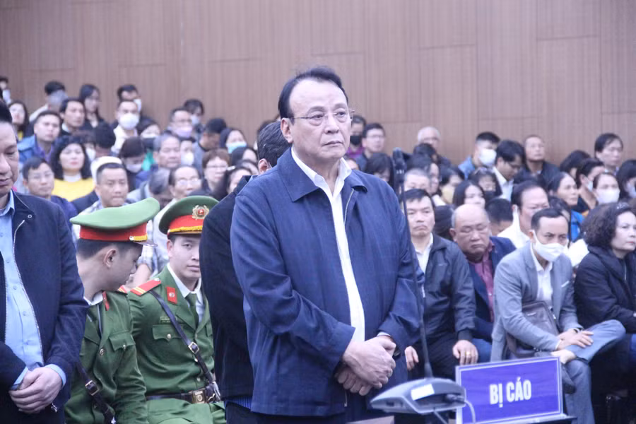 Bị cáo Đỗ Anh Dũng tại phiên tòa.