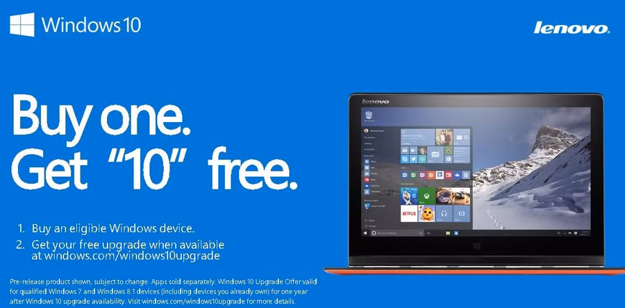 Lenovo ra mắt các thiết bị cài sẵn Windows 10 