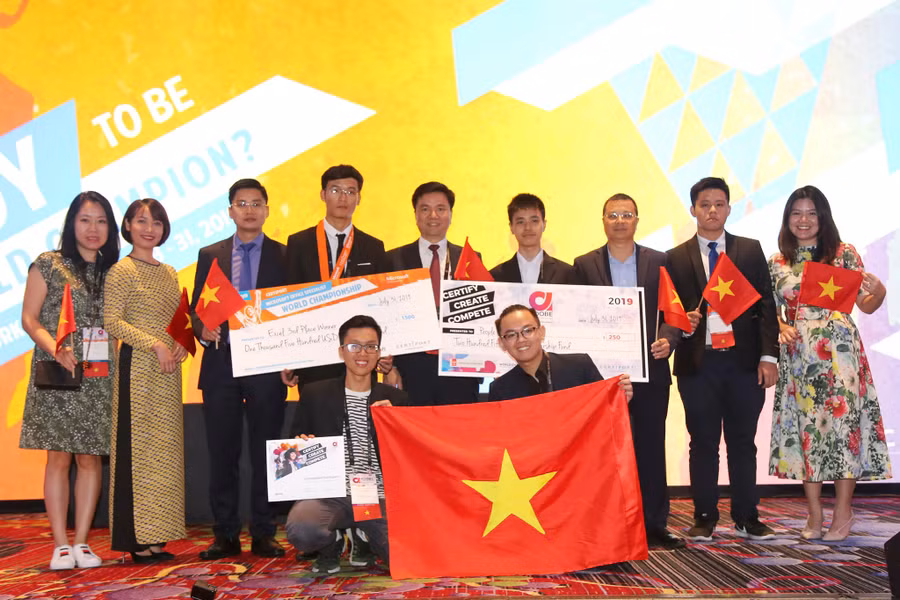 Các thành viên của đội tuyển Việt Nam