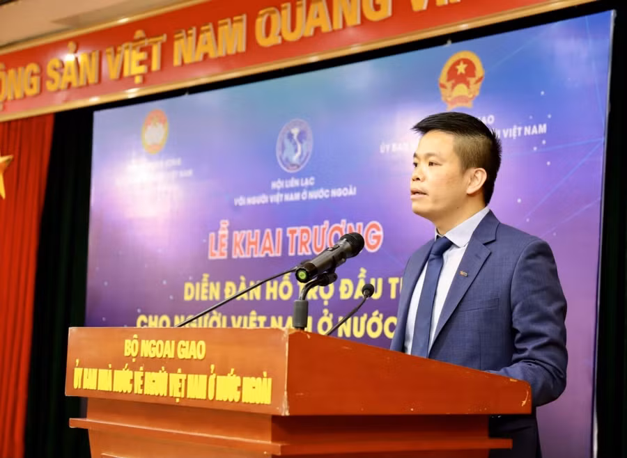 Ông Vũ Hồng Phú – Thành viên Ban điều hành MB phát biểu tại sự kiện.