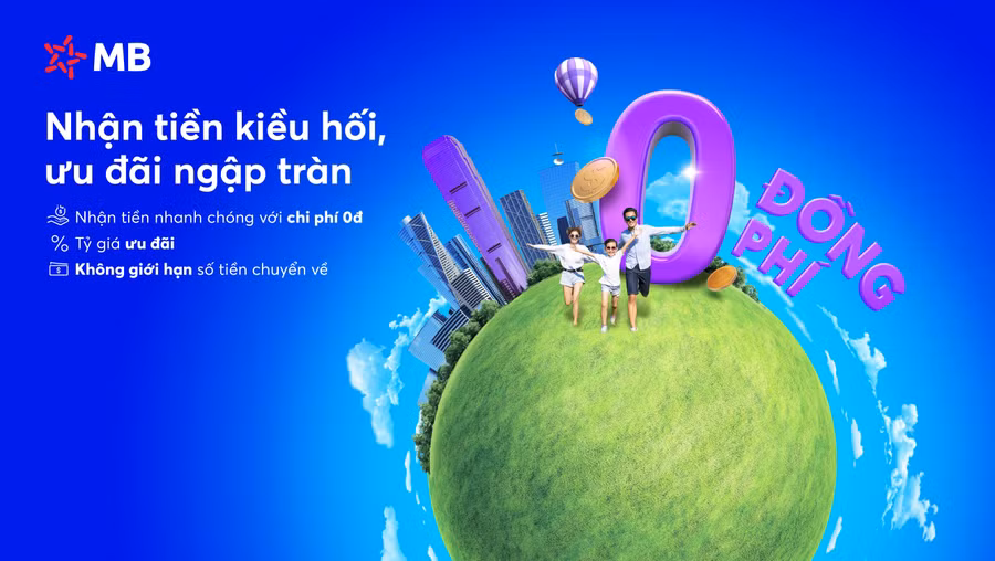 Nhận tiền gửi từ nước ngoài nhanh gọn và an toàn với dịch vụ SWIFT của MB
