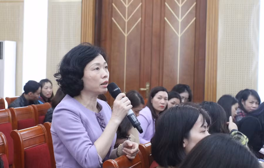 Đại biểu phát biểu tại hội nghị