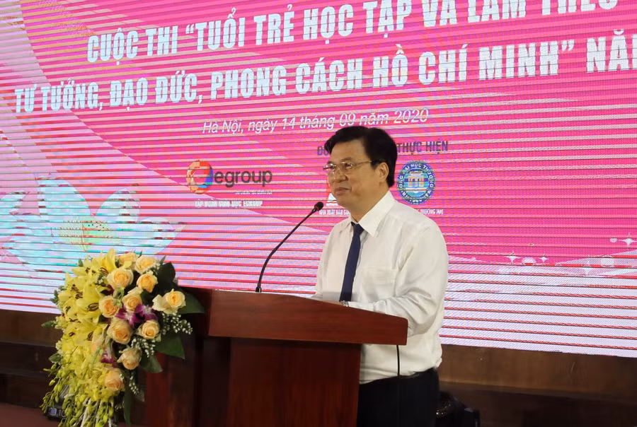 Thứ trưởng Nguyễn Hữu Độ phát biểu tại buổi lễ