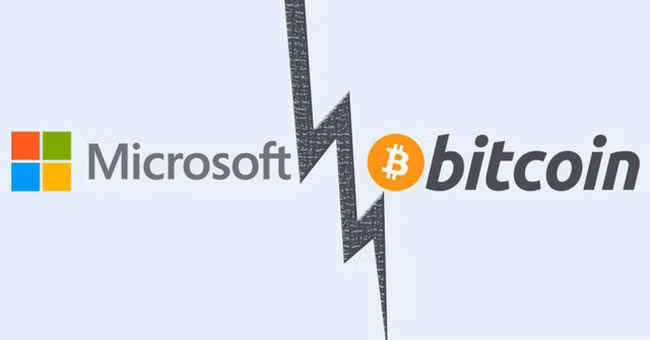 Microsoft cấm cửa Bitcoin