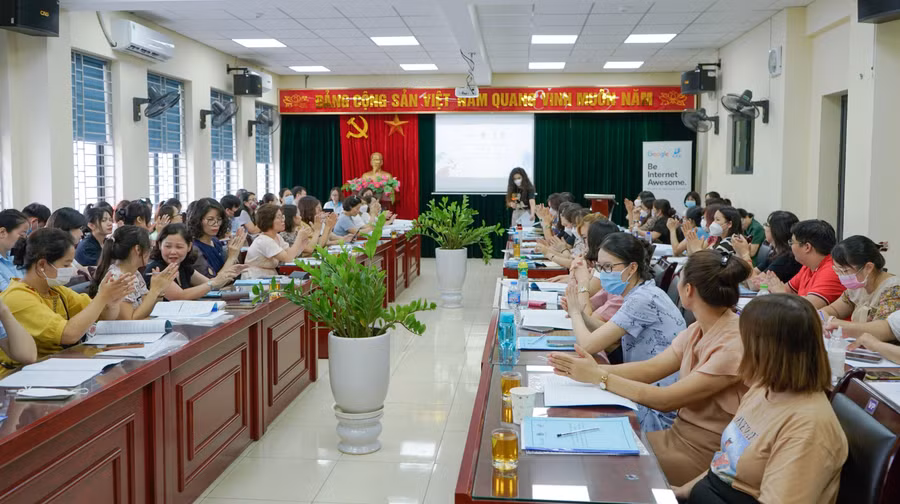 Quang cảnh chương trình tập huấn.