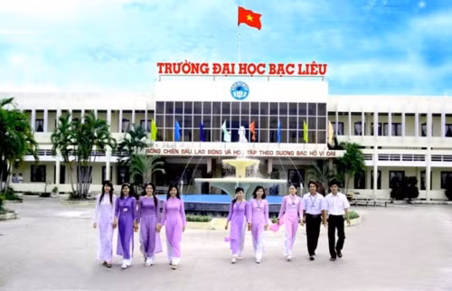 Một góc trường Đại học Bạc Liêu.